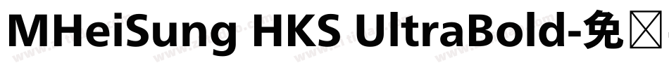 MHeiSung HKS UltraBold字体转换